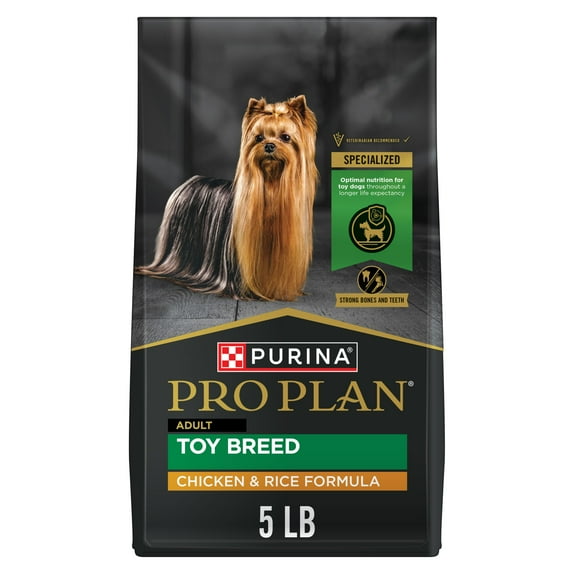 Purina Pro Plan Toy Breed Dog Food, Chicken and Rice Formula With Guaranteed Live Probiotics