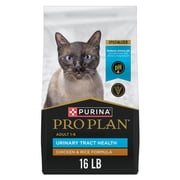 Purina Pro Plan Adult Urinary Tract Health Chicken and Rice Formula Dry Cat Food, 16 lb