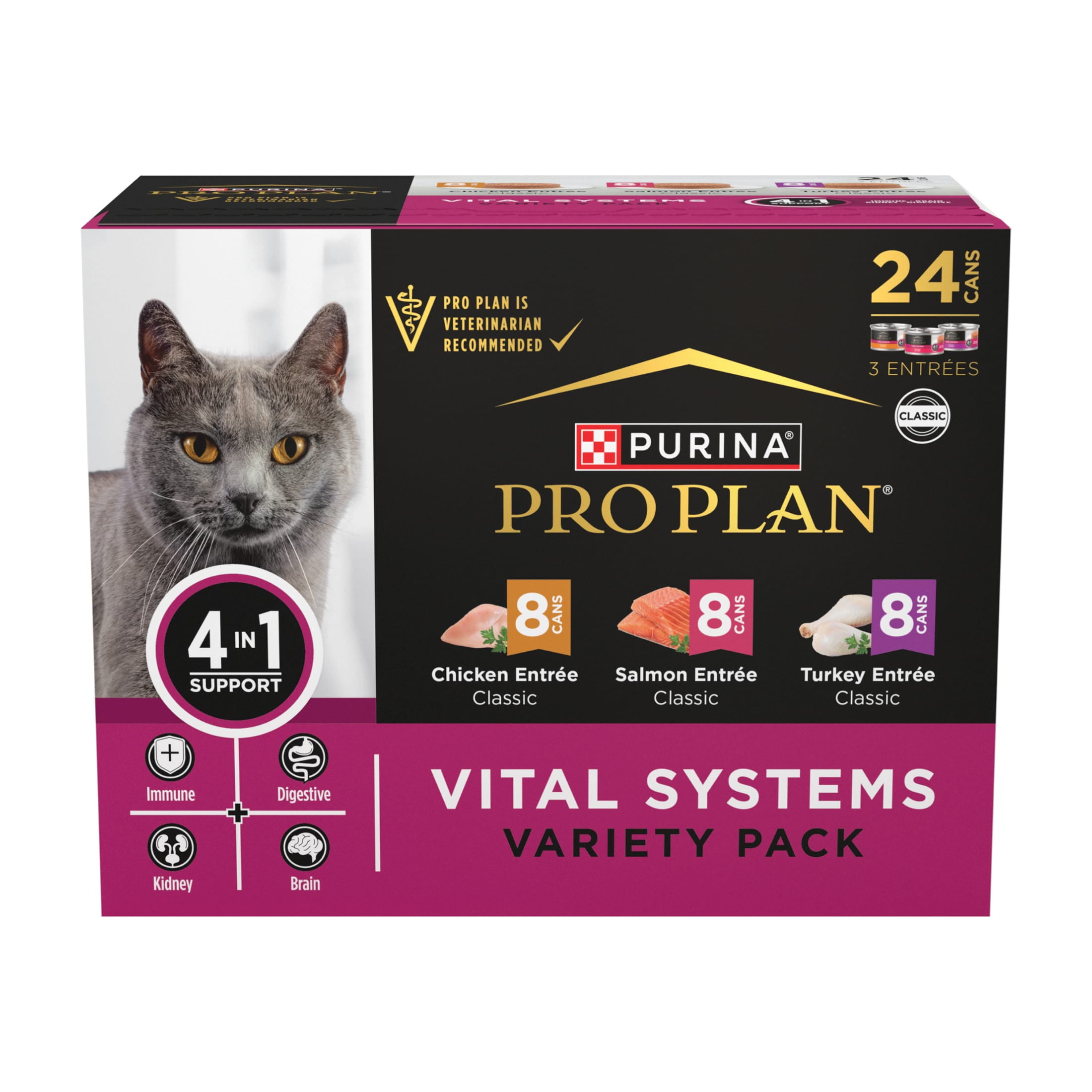 Purina Pro Plan Vital Systems Chicken, Turkey and Salmon Entree