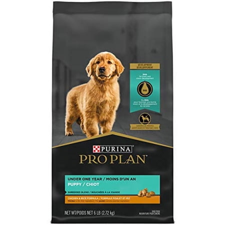 Purina Pro Plan High Protein Puppy Food Shredded Blend Chicken & Rice Formula - 6 lb. Bag