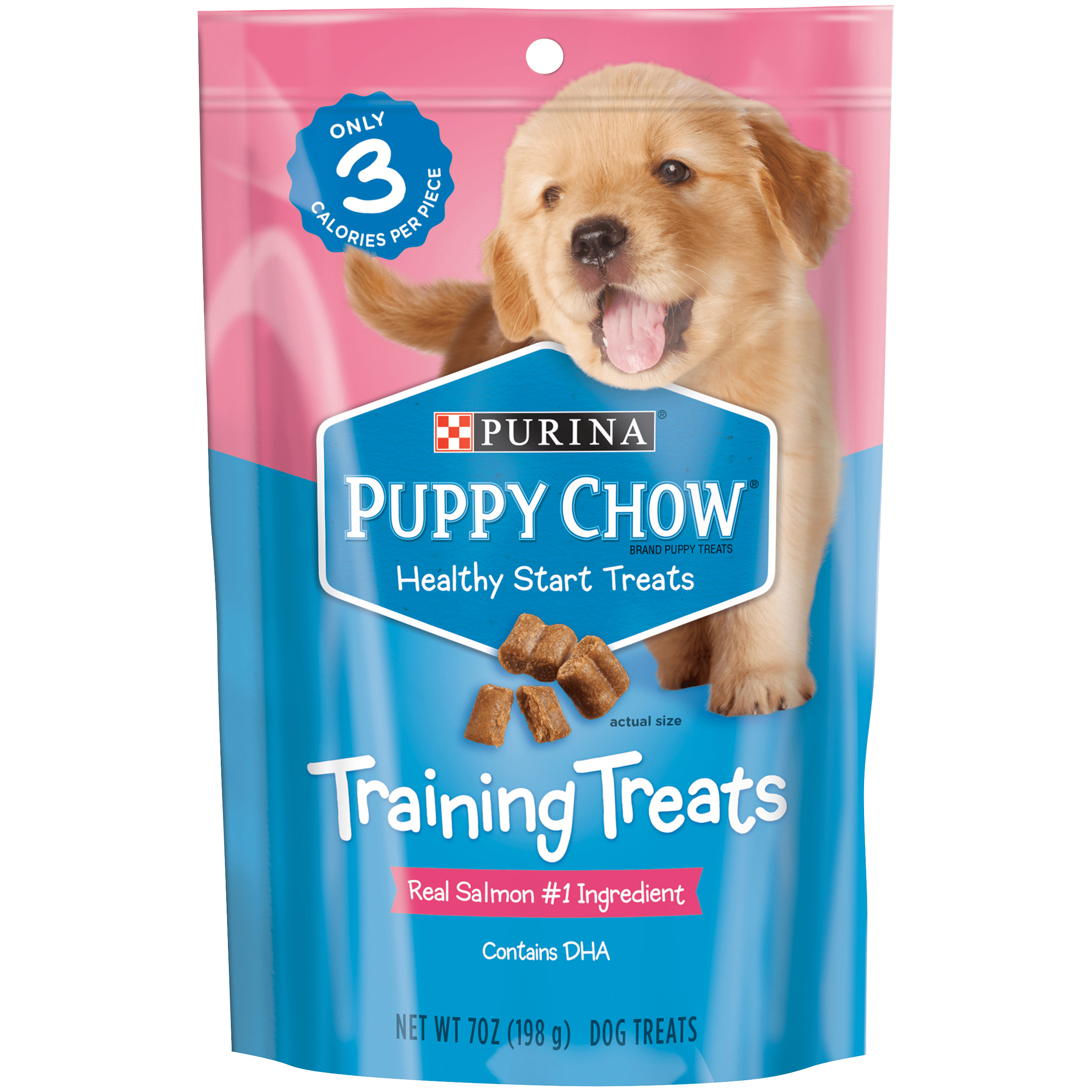 Purina Puppy Chow Dog Training Treats, Healthy Start with Real Salmon, 7 oz Pouch