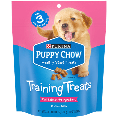 Purina Puppy Chow Training Treats, Healthy Start Salmon Treats, 24 oz. Pouch
