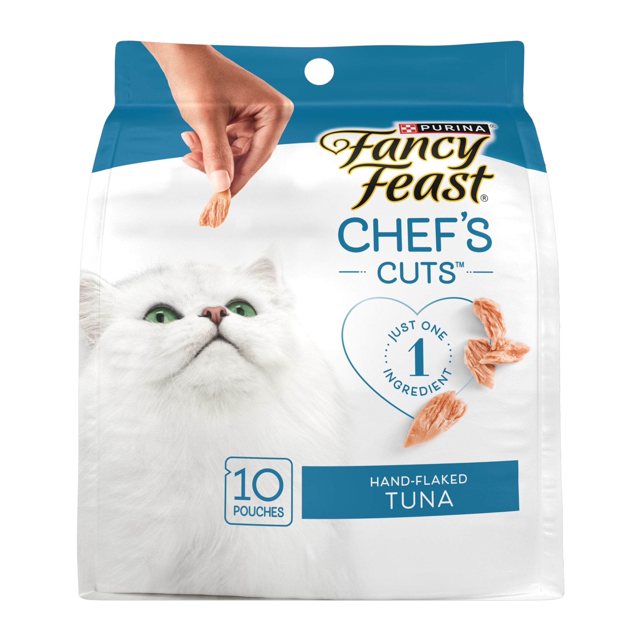 Purina Fancy Feast Chef’s Cuts Real Hand-Flaked Tuna Natural Soft Cat Treats, 1.06 oz.