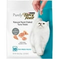 thumbnail image 1 of Purina Purely Fancy Feast Natural Hand Flaked Tuna Treats for Cats, 1.06 oz (5 Pack), 1 of 9