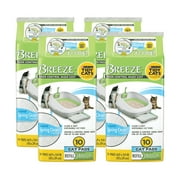 Purina Tidy Cats Breeze Cat Pad Refills, Spring Clean Fragrance, Clean & Easy Disposable Cat Pads for Breeze Cat Litter System, 10 Cat Pads Pack - 8