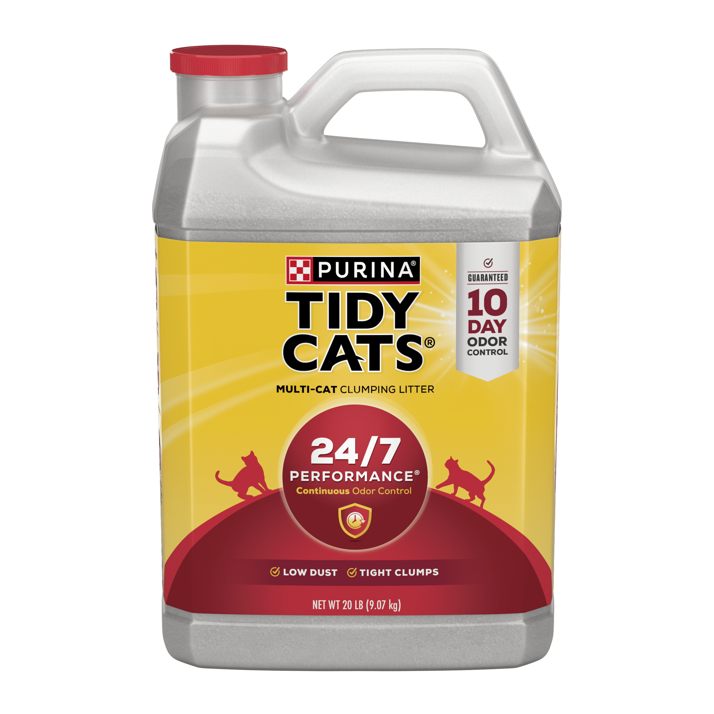 Purina Tidy Cats 24/7 Clumping Cat Litter, Low Dust, Deodorizing, 20 lb. Jug