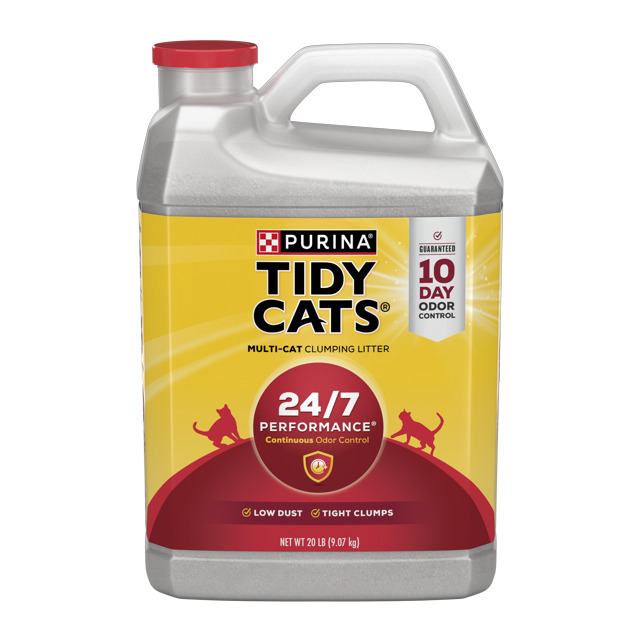 Purina Tidy Cats 24/7 Performance Clumping Cat Litter, Natural Clay