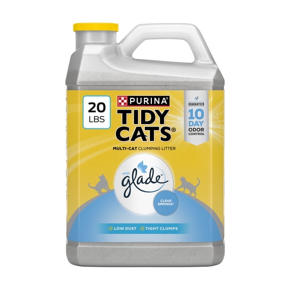 Purina Tidy Cats With Glade Clear Springs Scented, Odor Control, Clumping Multi-Cat Litter