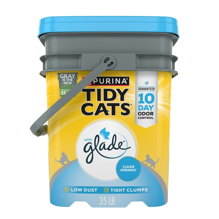 Tidy Cats Clumping Cat Litter with Glade Clear Springs Deodorizing