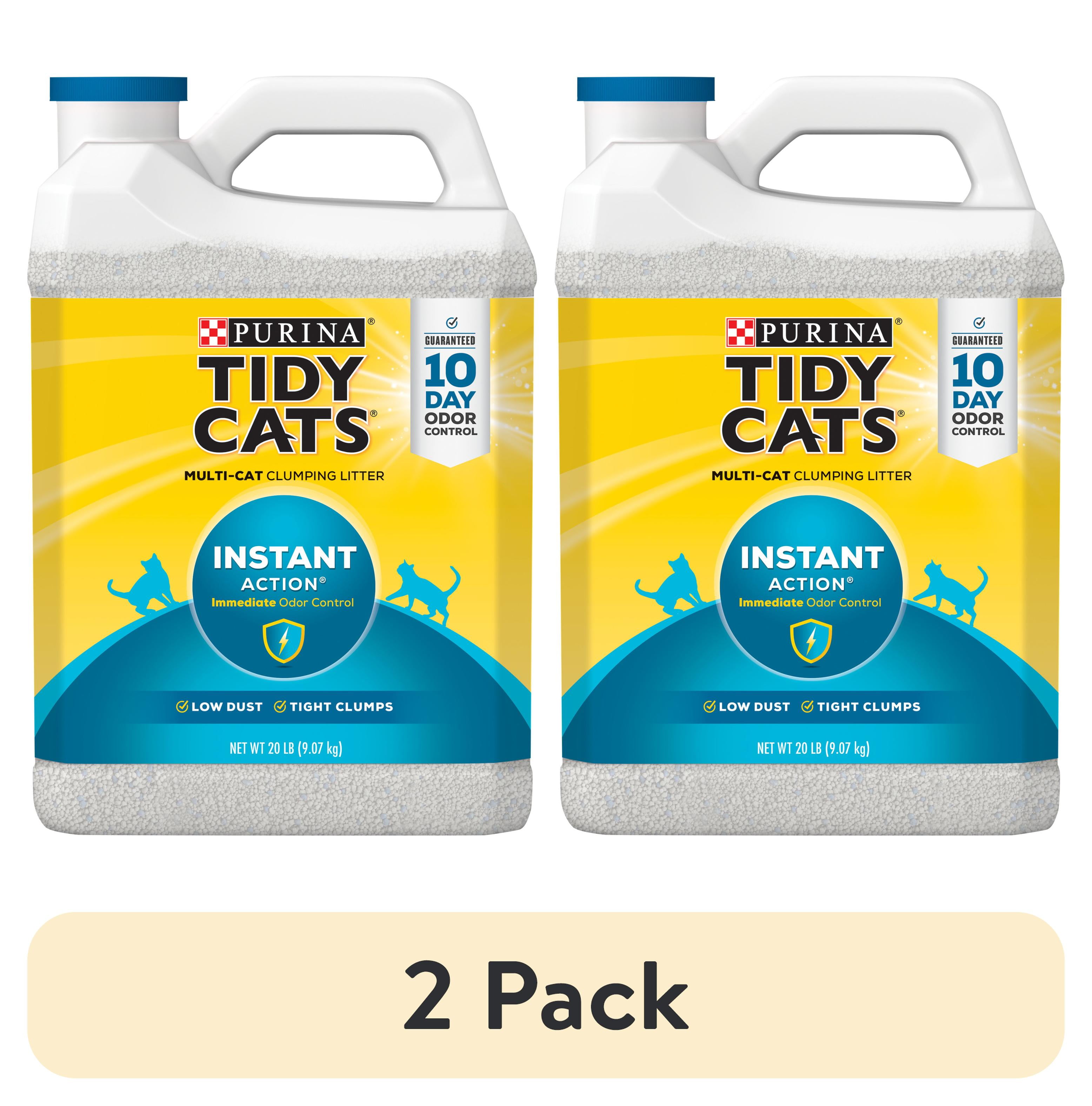 (2 pack) Purina Tidy Cats Clumping Cat Litter, Instant Action Multi Cat