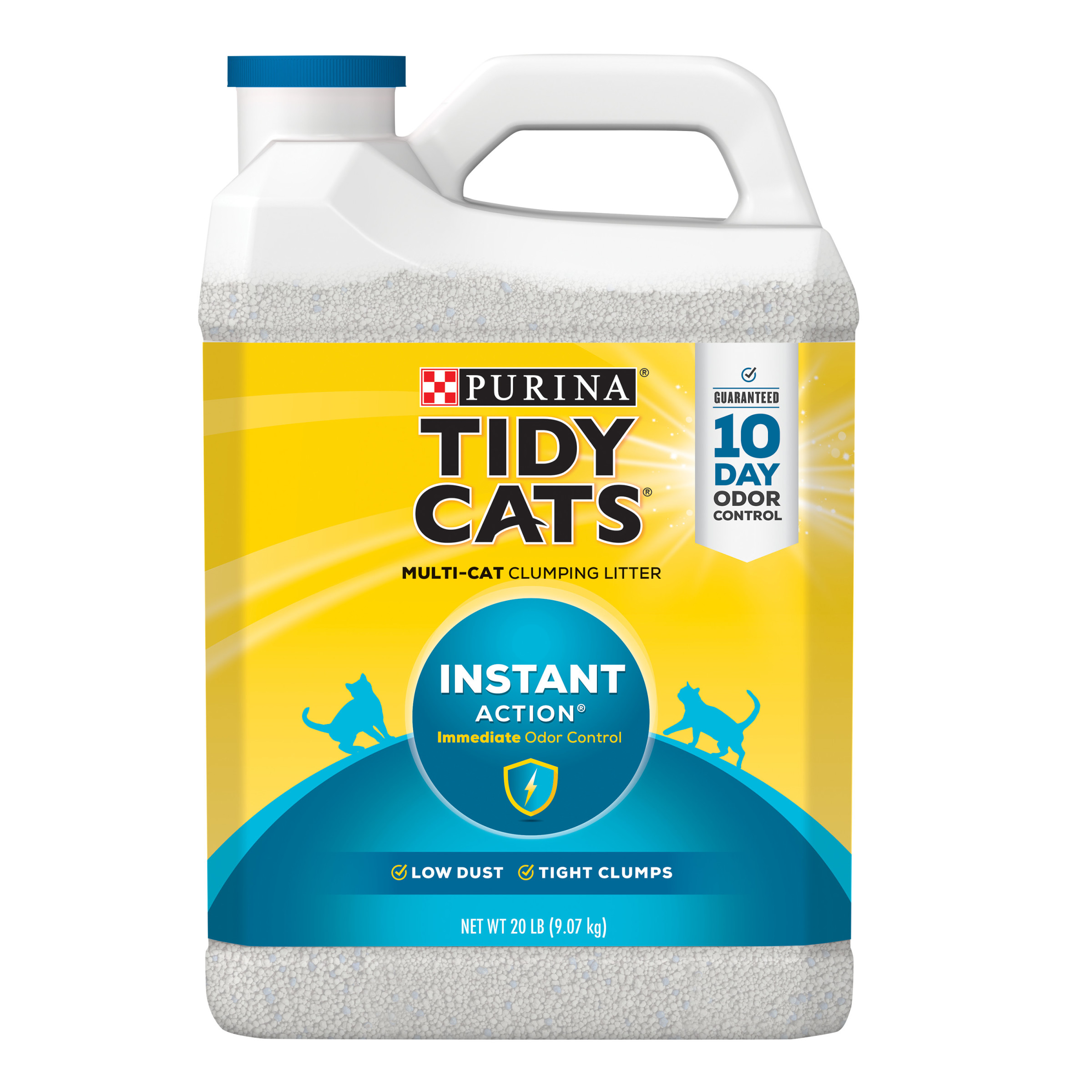 Purina Tidy Cats Non Clumping Cat Litter, Instant Action Low Tracking Cat Litter, 40 lb. Bag