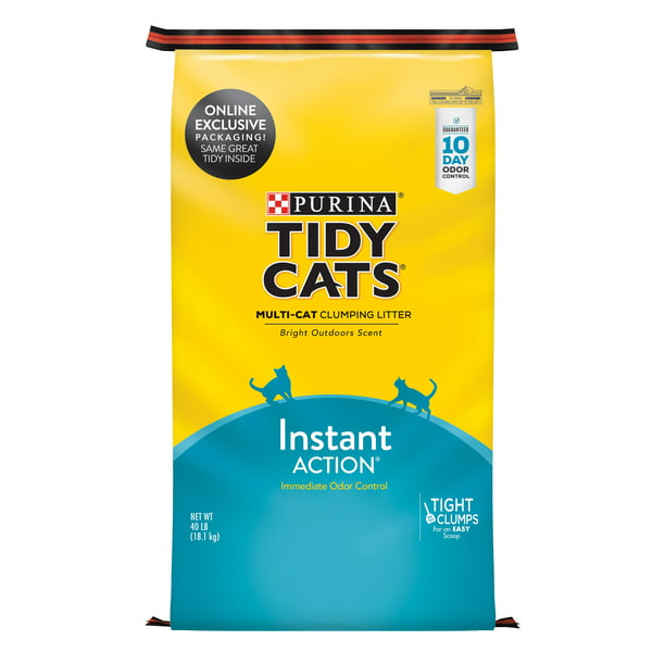 Purina Tidy Cats Clumping Cat Litter Instant Action Multi Cat Litter 40 Lb Bag 4207