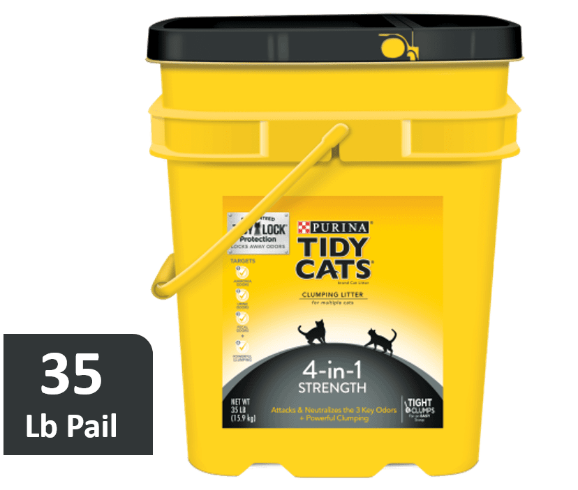Purina Tidy Cats 4 in 1 Clumping Cat Litter 35 lb. Pail in Bahrain at BHD 20 Rating 5