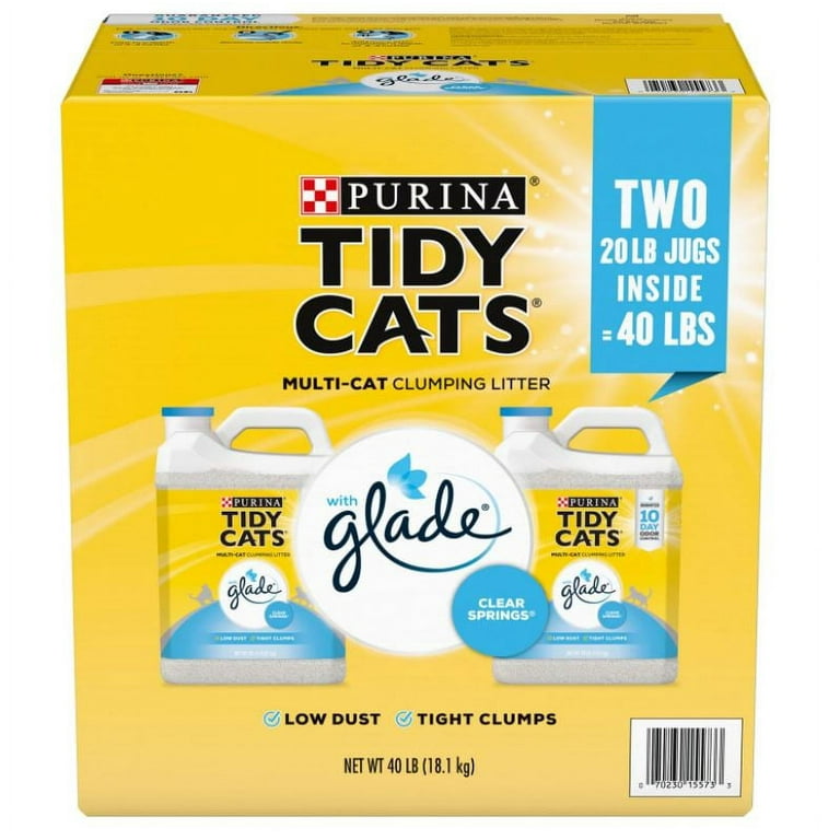 Purina Tidy Cats Clumping Litter with Glade Twin Pack 20 lb. 2 ct