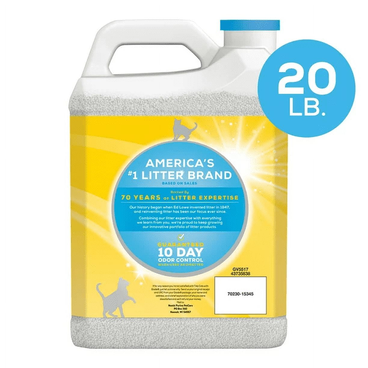 Purina Tidy Cats Clumping Multi Cat Litter, Glade Clear Springs, 20 lb. Jug
