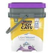 Purina Tidy Cats LightWeight Clumping Cat Litter, Low Dust, Glade Clean Blossoms Multi Cat Litter, 17 lb. Pail