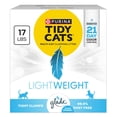 thumbnail image 1 of Purina Tidy Cats LightWeight Clumping Cat Litter, Glade Clear Springs Scent, 17 lb Box, 1 of 10