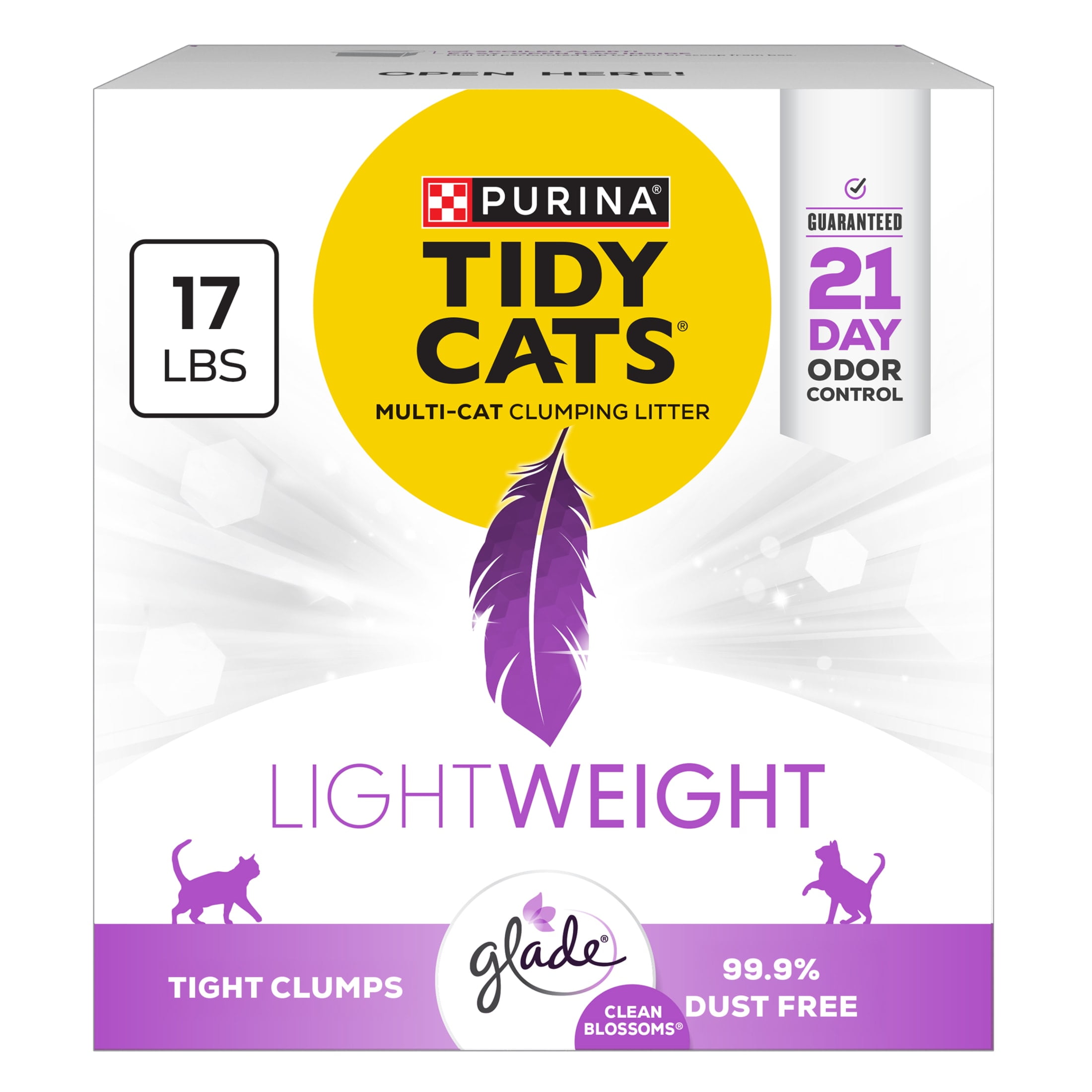 Purina Tidy Cats LightWeight With Glade Clean Blossoms Scented Clumping Cat litter