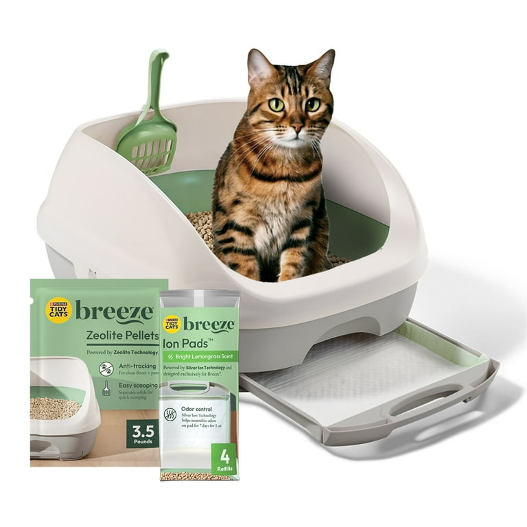Purina Tidy Cats Breeze Starter Kit: Easy Litter Box System with - Main Image