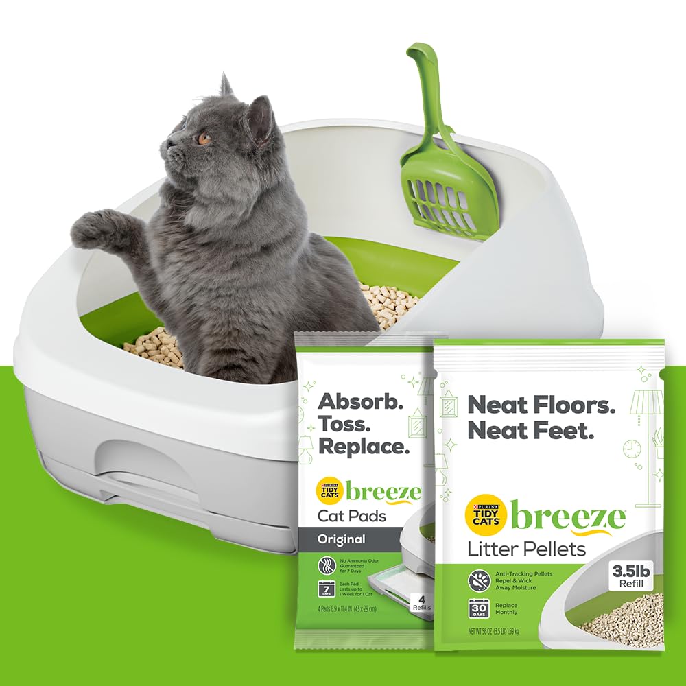 Purina Tidy Cats Litter Box System, BREEZE System Starter Kit Litter ...