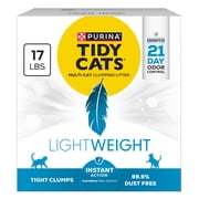 فضلات قطط خفيفة الوزن من Purina Tidy Cats Instant Action، برائحة الأزهار، علبة 17 رطلاً