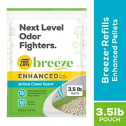 Purina Tidy Cats Non Clumping Cat Litter, Breeze Enhanced Pellets Multi Cat Litter, 3.5 lb. Bag