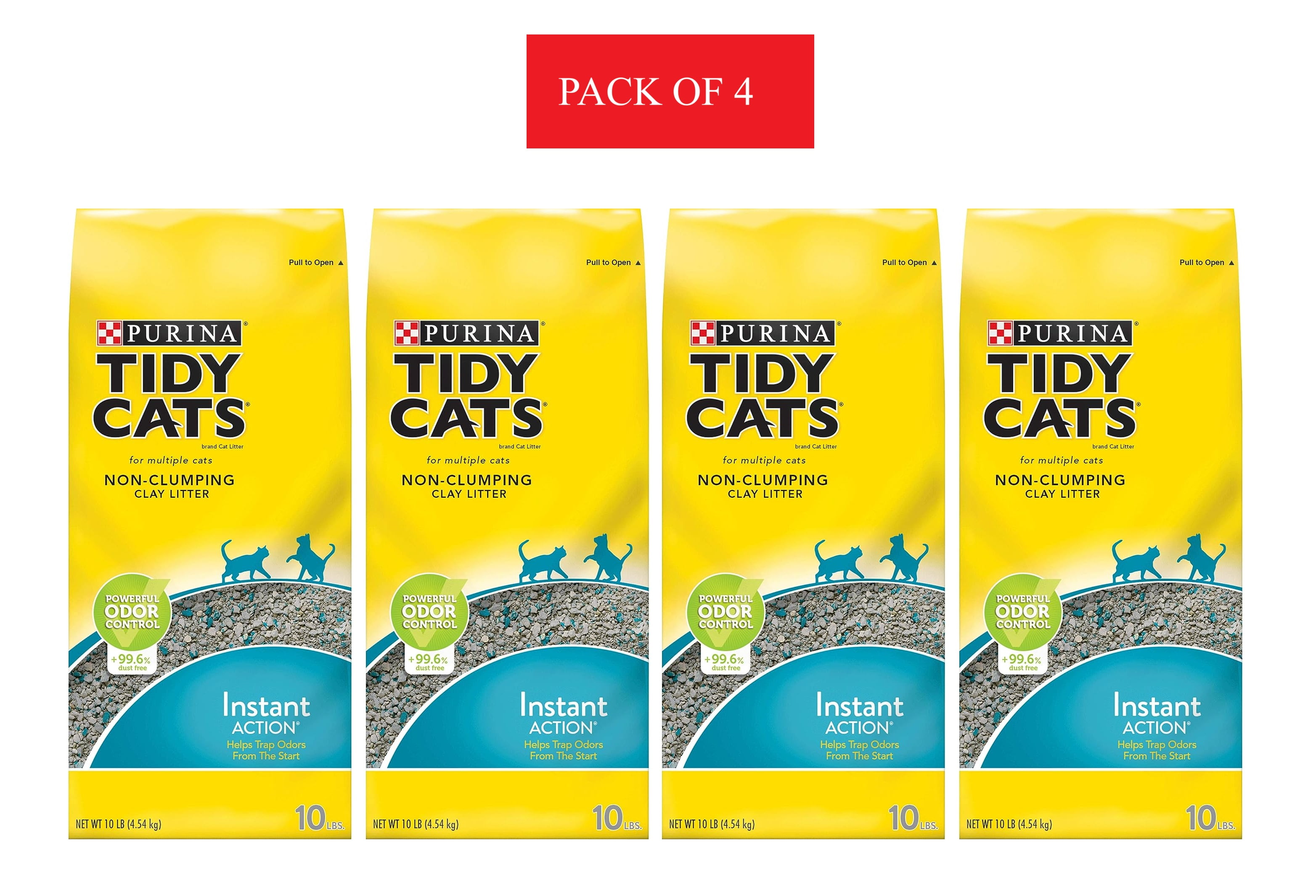 Purina Tidy Cats Non Clumping Cat Litter, Instant Action Low Tracking