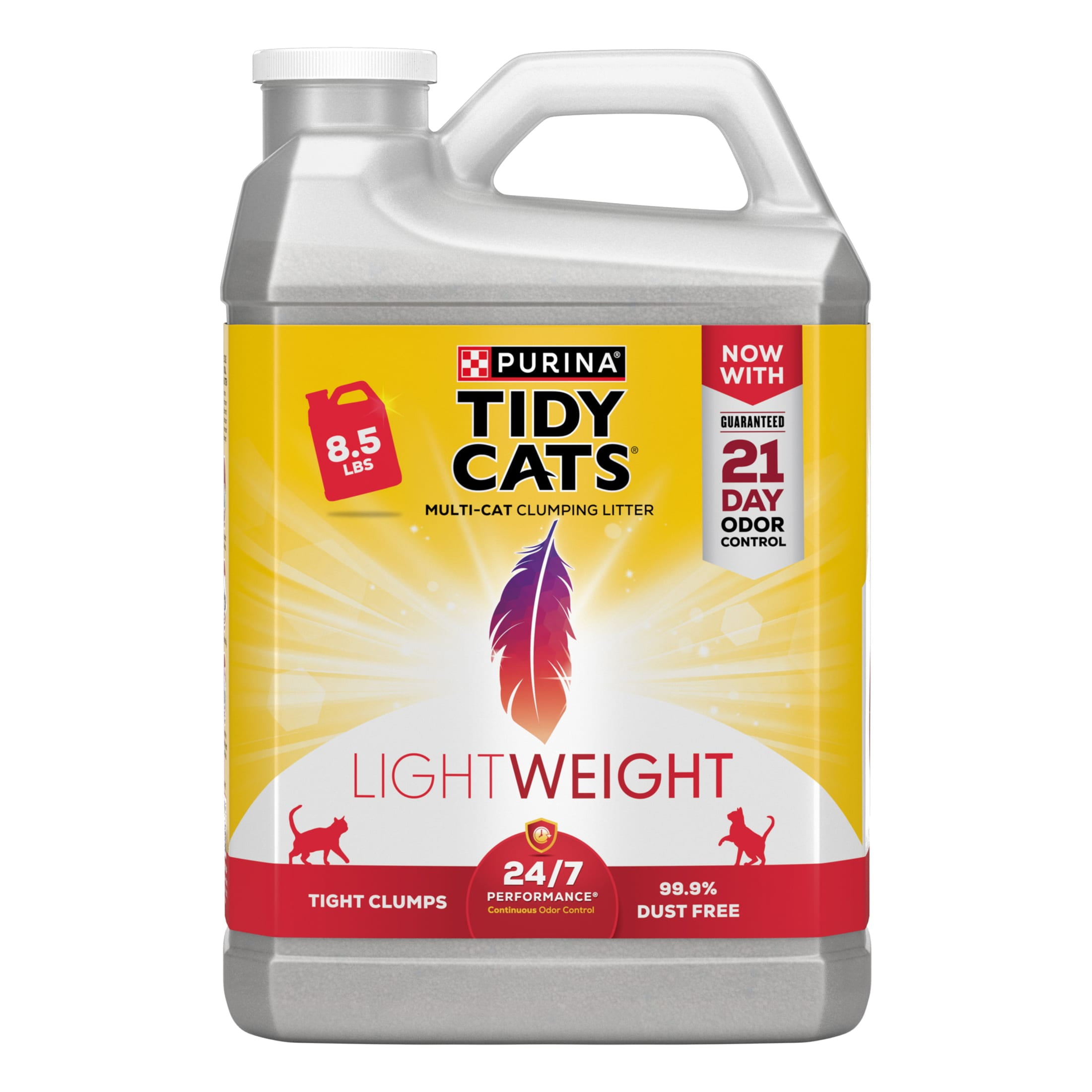 Purina Tidy Cats Lightweight Scented Clumping Cat Litter Low Dust 24 7 Performance 8.5 lb. Jug Walmart