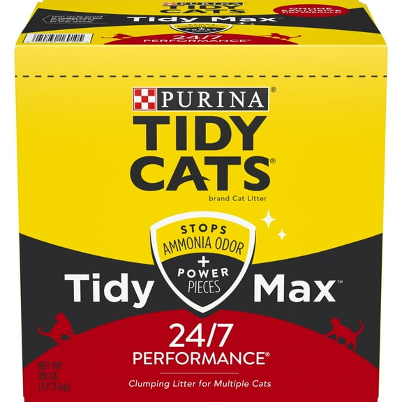 Purina Tidy Cats 24/7 Performance Tidy Max Cat Litter, Unscented, 38 lb Box