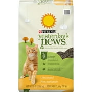 Purina Yesterday's News Non Clumping Paper Cat Litter, Unscented Low Tracking Cat Litter, 30 lb. Bag