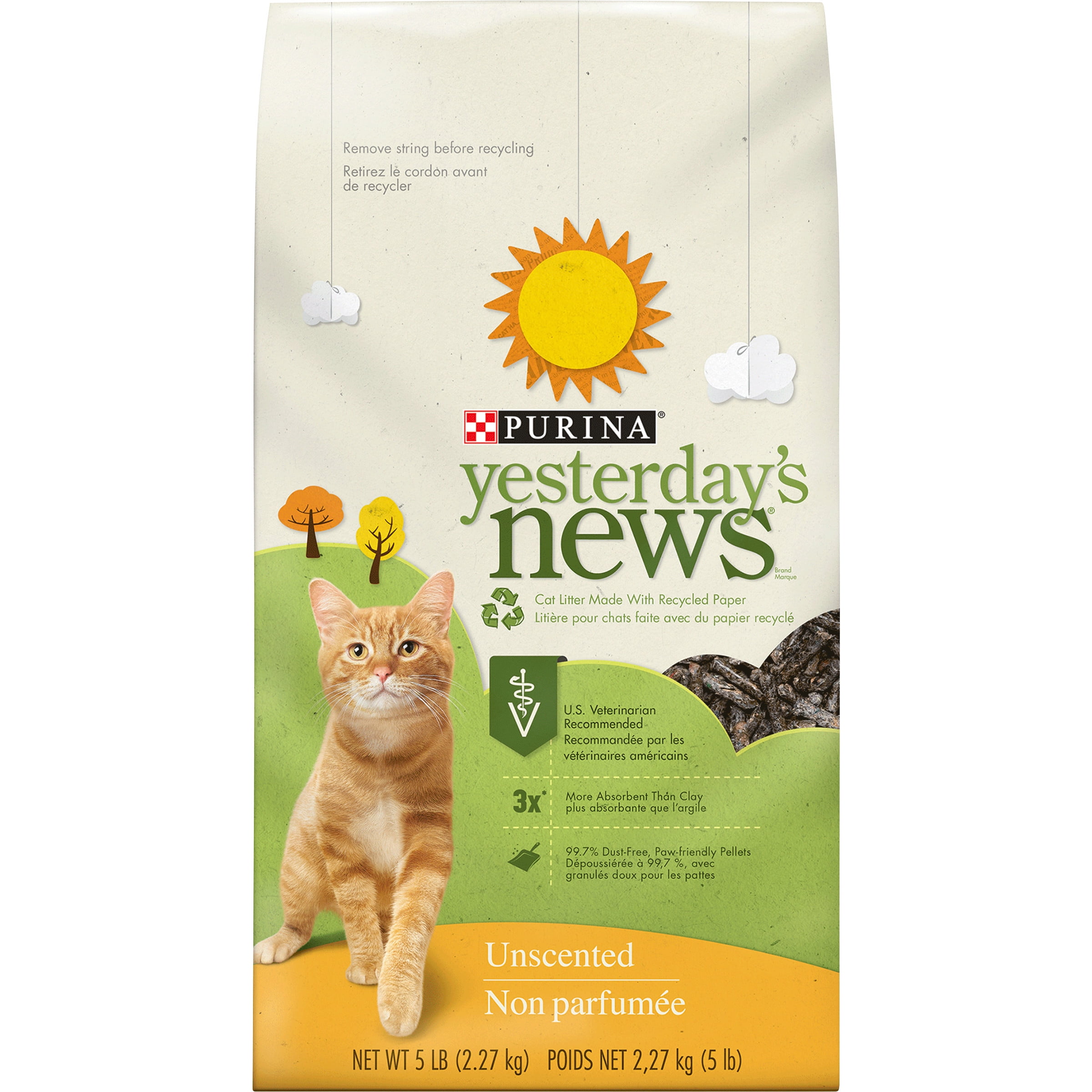 Purina Yesterday s News Non Clumping Paper Cat Litter Unscented