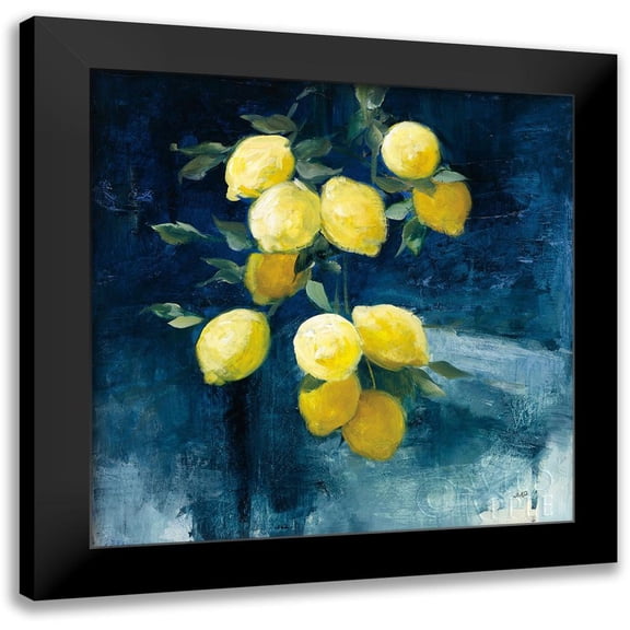 Purinton, Julia 12x12 Black Modern Framed Museum Art Print Titled - Lemon Grove I