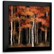 Purinton, Julia 12x12 Black Modern Framed Museum Art Print Titled - October Woods