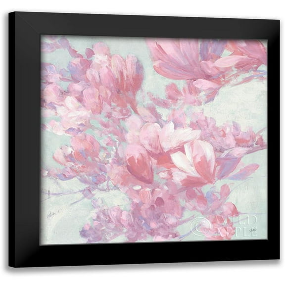 Purinton, Julia 12x12 Black Modern Framed Museum Art Print Titled - Spring Magnolia I