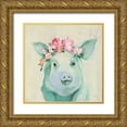 thumbnail image 1 of Purinton, Julia 12x12 Gold Ornate Wood Framed with Double Matting Museum Art Print Titled - Festival Girl IV, 1 of 4