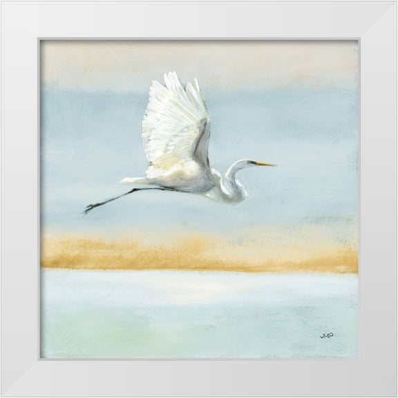Purinton, Julia 12x12 White Modern Wood Framed Museum Art Print Titled - Flight Blue Sky