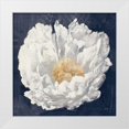 thumbnail image 1 of Purinton, Julia 12x12 White Modern Wood Framed Museum Art Print Titled - Serene Peony Navy, 1 of 4