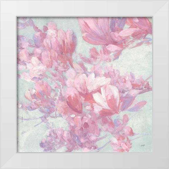 Purinton, Julia 12x12 White Modern Wood Framed Museum Art Print Titled - Spring Magnolia I