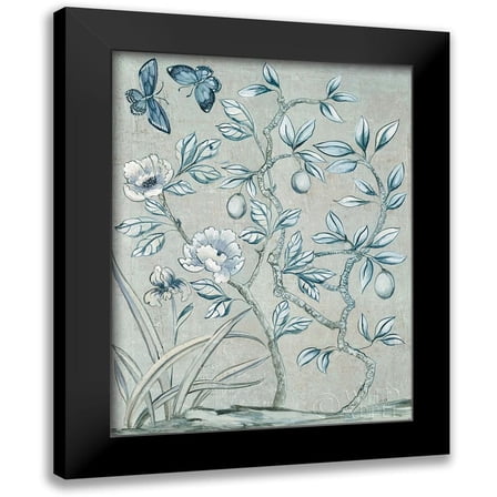 Purinton, Julia 12x14 Black Modern Framed Museum Art Print Titled - Shimmering Garden I