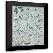 Purinton, Julia 12x14 Black Modern Framed Museum Art Print Titled - Shimmering Garden I