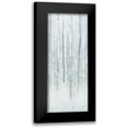 thumbnail image 1 of Purinton, Julia 12x24 Black Modern Framed Museum Art Print Titled - Birches in Winter Blue Gray Panel II, 1 of 5