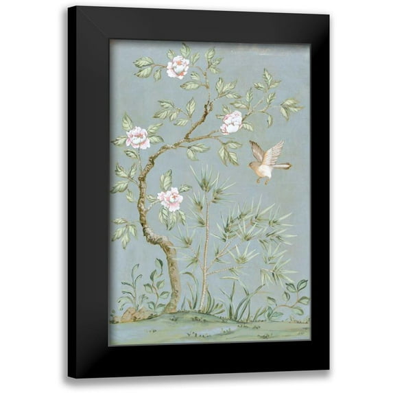 Purinton, Julia 13x18 Black Modern Framed Museum Art Print Titled - Spring Mural II Blue