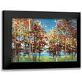 thumbnail image 1 of Purinton, Julia 14x11 Black Modern Framed Museum Art Print Titled - Kaleidoscope Bright Blue, 1 of 5