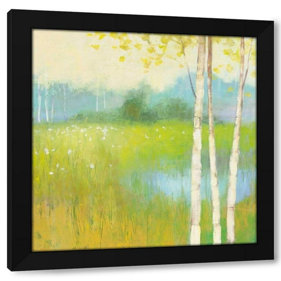Julia Purinton 15x15 Black Modern Wood Framed Wall Art Titled - Spring Fling II