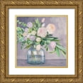 thumbnail image 1 of Purinton, Julia 15x15 Gold Ornate Wood Framed with Double Matting Museum Art Print Titled - Spring Bouquet Plum Crop, 1 of 4