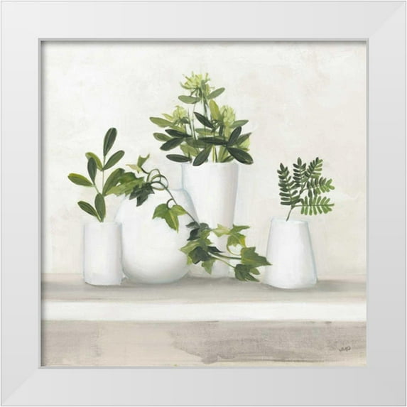 Purinton, Julia 15x15 White Modern Wood Framed Museum Art Print Titled - Plant Life III