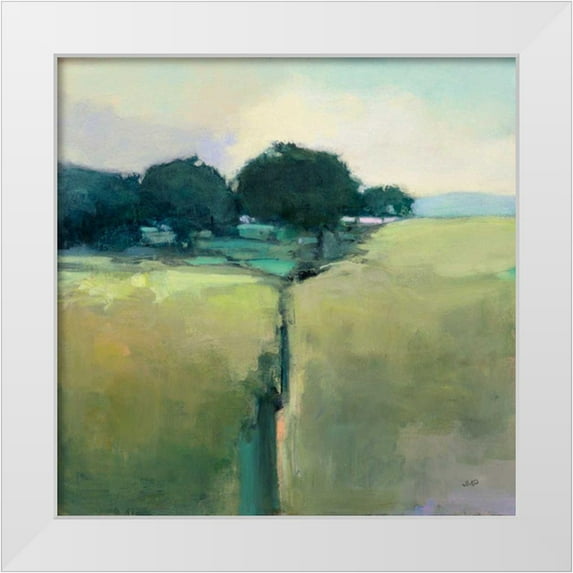 Purinton, Julia 15x15 White Modern Wood Framed Museum Art Print Titled - Scenic Meadow