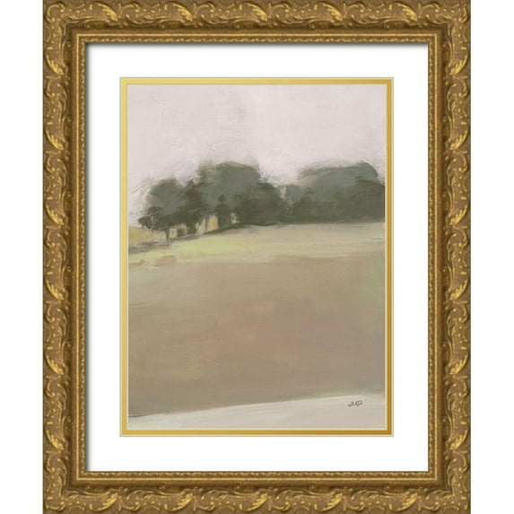 Purinton, Julia 15x18 Gold Ornate Wood Framed with Double Matting Museum Art Print Titled - Dream Valley II Neutral Crop III