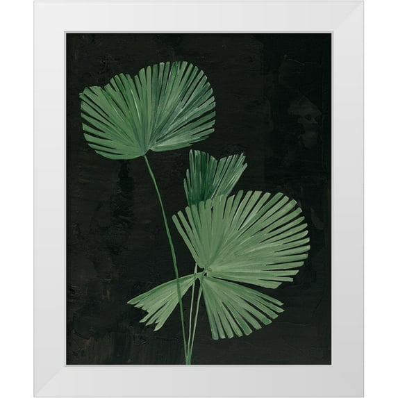 Purinton, Julia 15x18 White Modern Wood Framed Museum Art Print Titled - Palm Botanical III Black