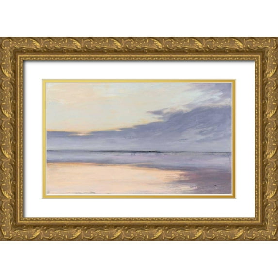 Purinton, Julia 18x12 Gold Ornate Wood Framed with Double Matting Museum Art Print Titled - Shore